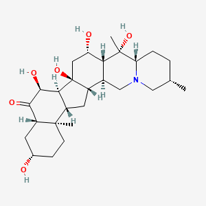 Benzo[7,8]fluoreno[2,1-b]quinolizin-5(1H)-one, docosahydro-3,6,6b,8,9-pentahydroxy-9,12,16b-trimethyl-, (3S,4aS,6S,6aS,6bS,8S,8aR,9S,9aS,12S,15aS,15bS,16aS,16bR)-