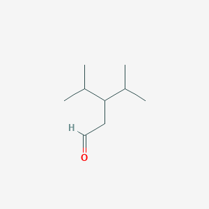 molecular formula C9H18O B12576466 Pentanal, 4-methyl-3-(1-methylethyl)- CAS No. 261356-87-0