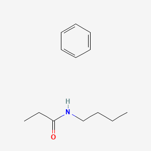 molecular formula C13H21NO B12576471 N-Butylpropanamide--benzene (1/1) CAS No. 194150-13-5