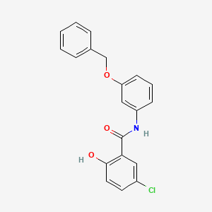 molecular formula C20H16ClNO3 B12576486 N-[3-(Benzyloxy)phenyl]-5-chloro-2-hydroxybenzamide CAS No. 634186-60-0