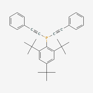 molecular formula C34H39P B12576508 Bis(phenylethynyl)(2,4,6-tri-tert-butylphenyl)phosphane CAS No. 192225-81-3