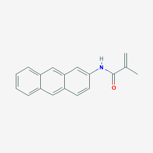molecular formula C18H15NO B12576516 N-(Anthracen-2-YL)-2-methylprop-2-enamide CAS No. 624736-07-8