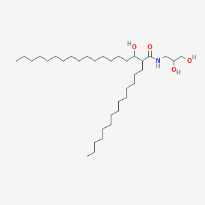 molecular formula C35H71NO4 B12576539 N-(2,3-Dihydroxypropyl)-3-hydroxy-2-tetradecyloctadecanamide CAS No. 195054-34-3