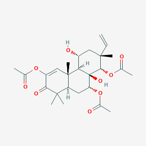 molecular formula C26H36O9 B1257657 14-deoxo-14-O-acetylorthosiphol Y 