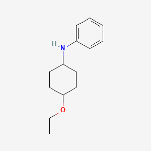 molecular formula C14H21NO B12576577 N-(4-ethoxycyclohexyl)aniline CAS No. 320725-75-5