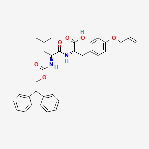 molecular formula C33H36N2O6 B12576580 N-{[(9H-Fluoren-9-yl)methoxy]carbonyl}-L-leucyl-O-prop-2-en-1-yl-L-tyrosine CAS No. 278597-95-8