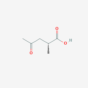 molecular formula C6H10O3 B12576587 (2R)-2-Methyl-4-oxopentanoic acid CAS No. 614759-21-6