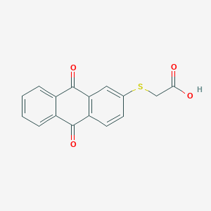 molecular formula C16H10O4S B12576598 Acetic acid, [(9,10-dihydro-9,10-dioxo-2-anthracenyl)thio]- CAS No. 569329-67-5