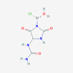 molecular formula C4H7AlClN4O4 B1257663 Aluminum chlorohydroxyallantoinate CAS No. 2283-38-7