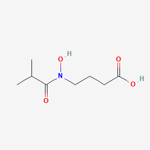 molecular formula C8H15NO4 B12576659 4-[Hydroxy(isobutyryl)amino]butanoic acid CAS No. 608527-41-9