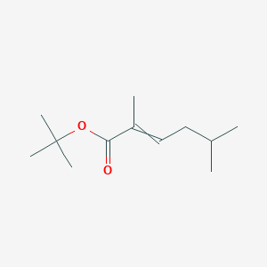 molecular formula C12H22O2 B12576694 tert-Butyl 2,5-dimethylhex-2-enoate CAS No. 587840-39-9