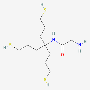 molecular formula C12H26N2OS3 B1257670 Tris(3-mercaptopropyl)-n-glycylaminomethane 