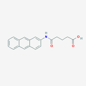 molecular formula C19H17NO3 B12576702 Pentanoic acid, 5-(2-anthracenylamino)-5-oxo- CAS No. 189208-88-6