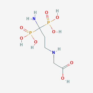 molecular formula C5H14N2O8P2 B12576711 N-(3-Amino-3,3-diphosphonopropyl)glycine CAS No. 184829-66-1
