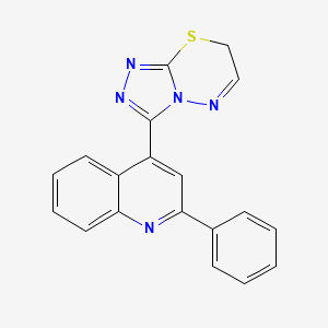 molecular formula C19H13N5S B12576715 2-Phenyl-4-(7H-[1,2,4]triazolo[3,4-b][1,3,4]thiadiazin-3-yl)quinoline CAS No. 326595-52-2