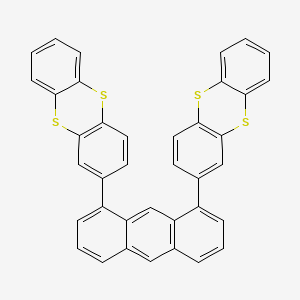 molecular formula C38H22S4 B12576742 Thianthrene, 2,2'-(1,8-anthracenediyl)bis- CAS No. 189105-80-4