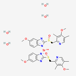 molecular formula C34H44N6O10S2Sr B1257675 Esomeprazole strontium CAS No. 934714-36-0