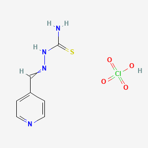 molecular formula C7H9ClN4O4S B12576782 Perchloric acid--2-[(pyridin-4-yl)methylidene]hydrazine-1-carbothioamide (1/1) CAS No. 189324-88-7