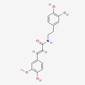 molecular formula C18H19NO5 B1257681 N-Feruloyl dopamine, trans- CAS No. 142350-99-0