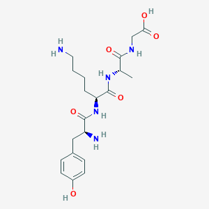 molecular formula C20H31N5O6 B12576810 L-Tyrosyl-L-lysyl-L-alanylglycine CAS No. 605633-33-8