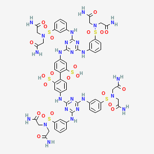 molecular formula C58H62N24O22S6 B1257684 RFI-641 free acid CAS No. 197366-84-0
