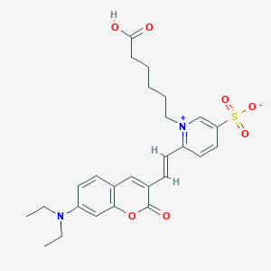 molecular formula C26H30N2O7S B1257686 Fluorescent Red Mega 480 CAS No. 540528-00-5