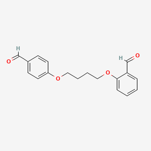 molecular formula C18H18O4 B12576861 2-[4-(4-Formylphenoxy)butoxy]benzaldehyde CAS No. 587873-74-3