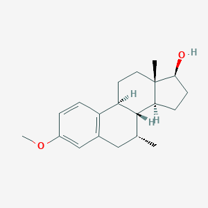 molecular formula C20H28O2 B125769 (7R,8R,9S,13S,14S,17S)-3-Methoxy-7,13-dimethyl-6,7,8,9,11,12,14,15,16,17-decahydrocyclopenta[a]phenanthren-17-ol CAS No. 15506-01-1