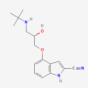 4-[(2S)-3-(tert-butylamino)-2-hydroxypropoxy]-1H-indole-2-carbonitrile
