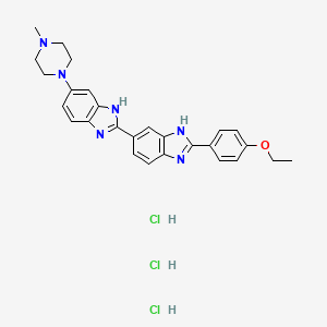 molecular formula C27H31Cl3N6O B1257694 Hoechst 33342 trihydrochloride CAS No. 875756-97-1