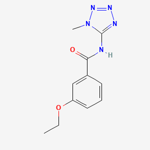 molecular formula C11H13N5O2 B12576940 3-ethoxy-N-(1-methyltetrazol-5-yl)benzamide CAS No. 638146-83-5
