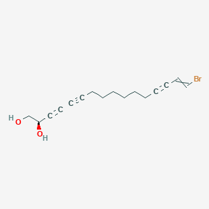 molecular formula C16H19BrO2 B12576990 (2R)-16-Bromohexadec-15-ene-3,5,13-triyne-1,2-diol CAS No. 539851-44-0