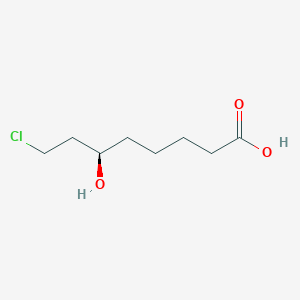 molecular formula C8H15ClO3 B12577002 (6R)-8-Chloro-6-hydroxyoctanoic acid CAS No. 188412-11-5