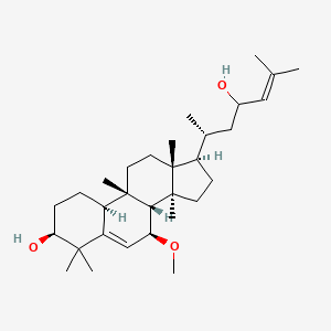 (3S,7S,8R,9S,10S,13R,14S,17R)-17-[(2R)-4-hydroxy-6-methylhept-5-en-2-yl]-7-methoxy-4,4,9,13,14-pentamethyl-2,3,7,8,10,11,12,15,16,17-decahydro-1H-cyclopenta[a]phenanthren-3-ol