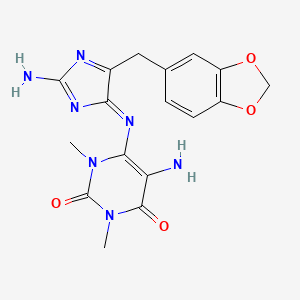 molecular formula C17H17N7O4 B1257704 leucosolenamine A 