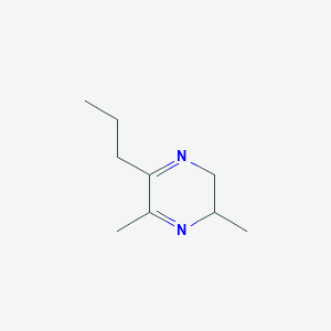 molecular formula C9H16N2 B12577094 2-Propyl-3,5-dimethyl-5,6-dihydropyrazine 