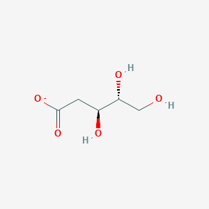 molecular formula C5H9O5- B1257715 2-deoxy-D-ribonate 