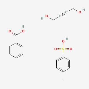 molecular formula C18H20O7S B12577154 Benzoic acid;but-2-yne-1,4-diol;4-methylbenzenesulfonic acid CAS No. 194206-14-9