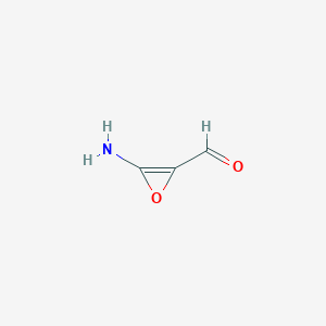 molecular formula C3H3NO2 B12577176 3-Aminooxirene-2-carbaldehyde CAS No. 190450-96-5