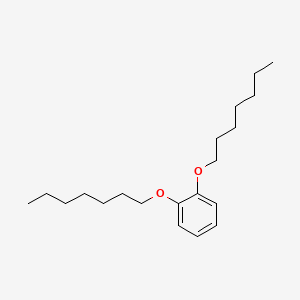 molecular formula C20H34O2 B12577185 1,2-Bis(heptyloxy)benzene CAS No. 206654-93-5