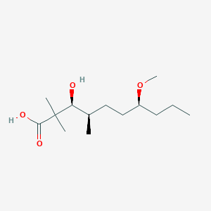 molecular formula C14H28O4 B12577190 Decanoic acid, 3-hydroxy-7-methoxy-2,2,4-trimethyl-, (3S,4R,7S)- CAS No. 639518-89-1