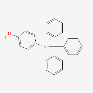 molecular formula C25H20OS B12577227 Phenol, 4-[(triphenylmethyl)thio]- CAS No. 197588-01-5