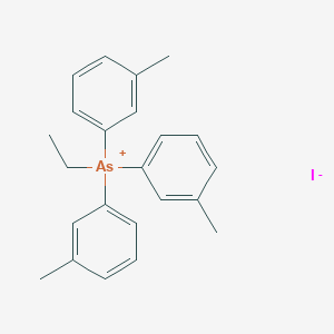 molecular formula C23H26AsI B12577236 Ethyltris(3-methylphenyl)arsanium iodide CAS No. 196311-42-9