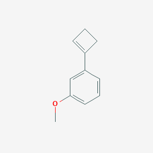 molecular formula C11H12O B12577312 1-(Cyclobut-1-en-1-yl)-3-methoxybenzene CAS No. 291778-10-4