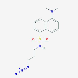 molecular formula C15H19N5O2S B12577316 N-(3-Azidopropyl)-5-(dimethylamino)-1-naphthalenesulfonamide CAS No. 610794-21-3