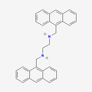 molecular formula C32H28N2 B12577383 N~1~,N~2~-Bis[(anthracen-9-yl)methyl]ethane-1,2-diamine CAS No. 209669-44-3
