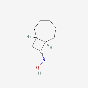 molecular formula C9H15NO B12577483 N-[(1R,7R)-Bicyclo[5.2.0]nonan-8-ylidene]hydroxylamine CAS No. 185043-21-4