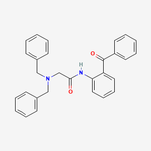 molecular formula C29H26N2O2 B12577488 N-(2-Benzoylphenyl)2-(dibenzylamino)acetamide CAS No. 615576-89-1