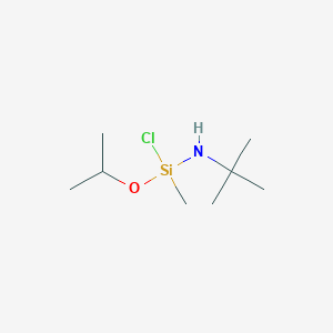 molecular formula C8H20ClNOSi B12577508 N-tert-Butyl-1-chloro-1-methyl-1-[(propan-2-yl)oxy]silanamine CAS No. 190372-52-2