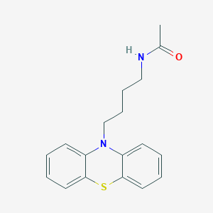 molecular formula C18H20N2OS B12577536 Acetamide, N-[4-(10H-phenothiazin-10-yl)butyl]- CAS No. 586966-23-6